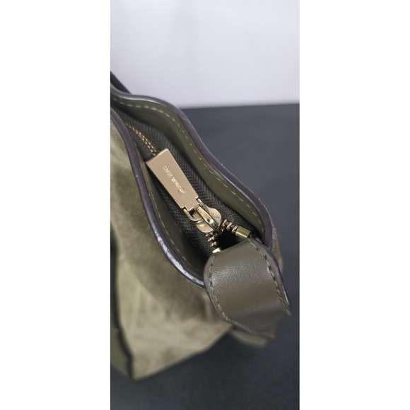 Michael Kors Avril XL Extra Large Top Zip Tote Shoulder Leather Bag Olive Green - Picture 8 of 14